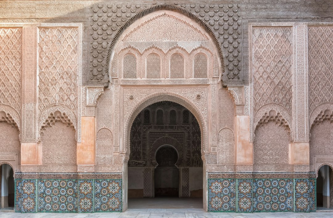 Traditional Moroccan arches and architecture celebrating the culture of Morocco